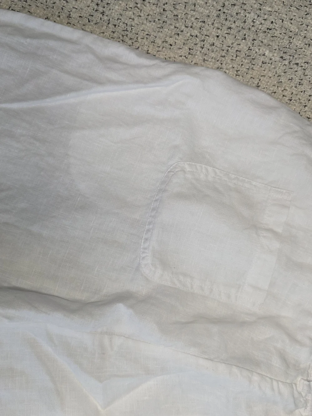 Quince 100% Linen White Pull On Pants Size Small Coastal Minimalist